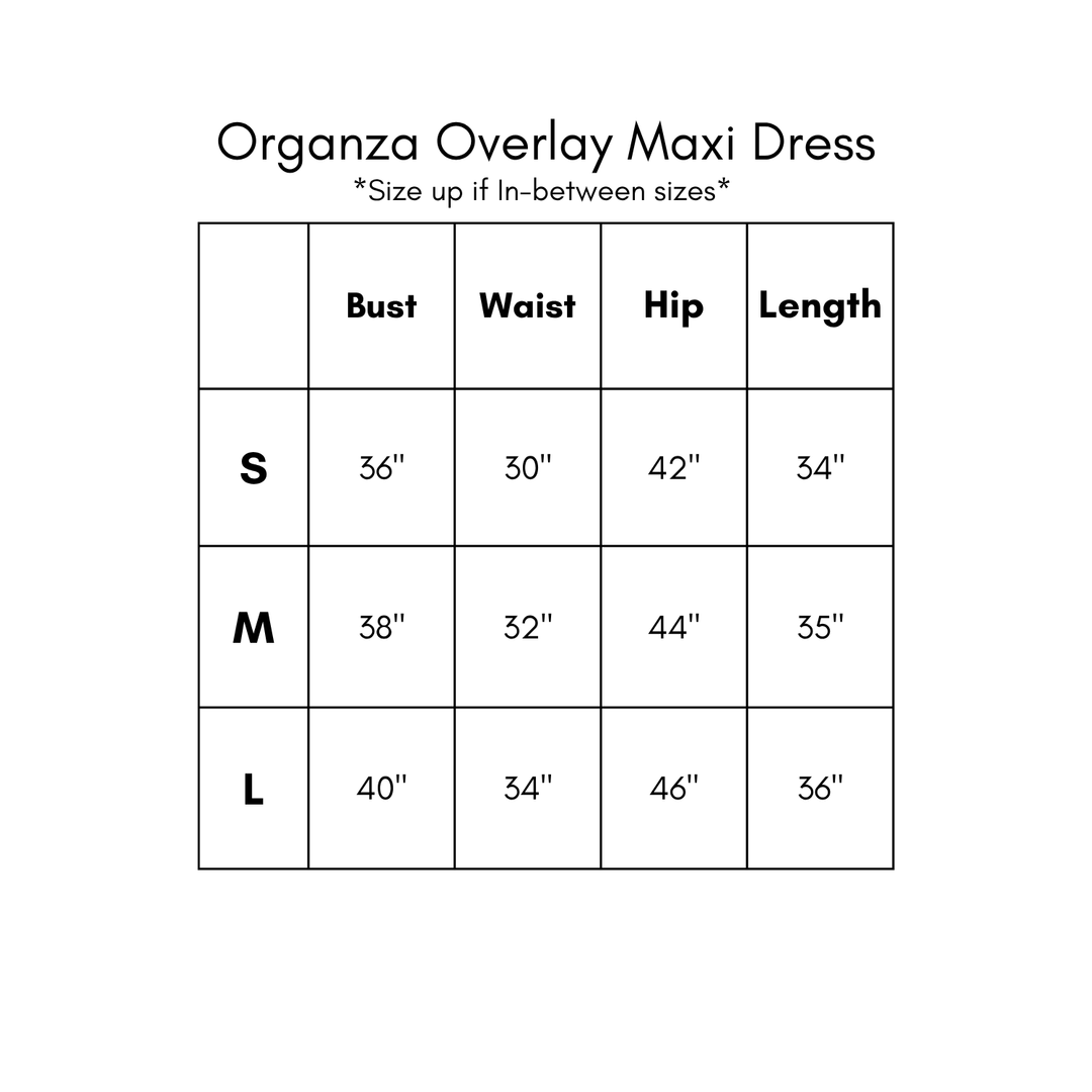 Organza Printed Maxi Dress *PREORDER*