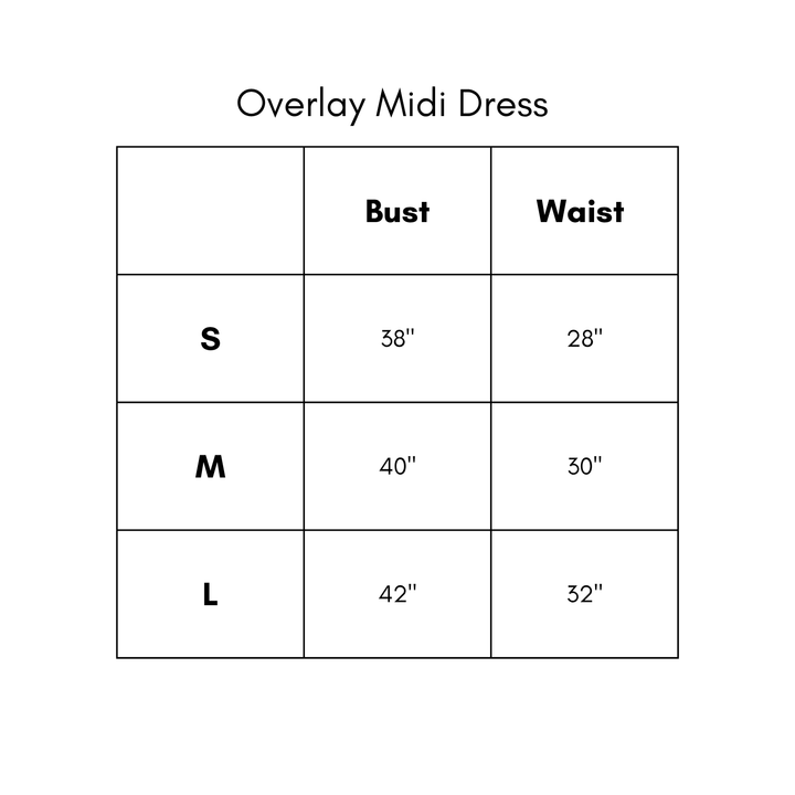 Overlay Midi Dress - Off White