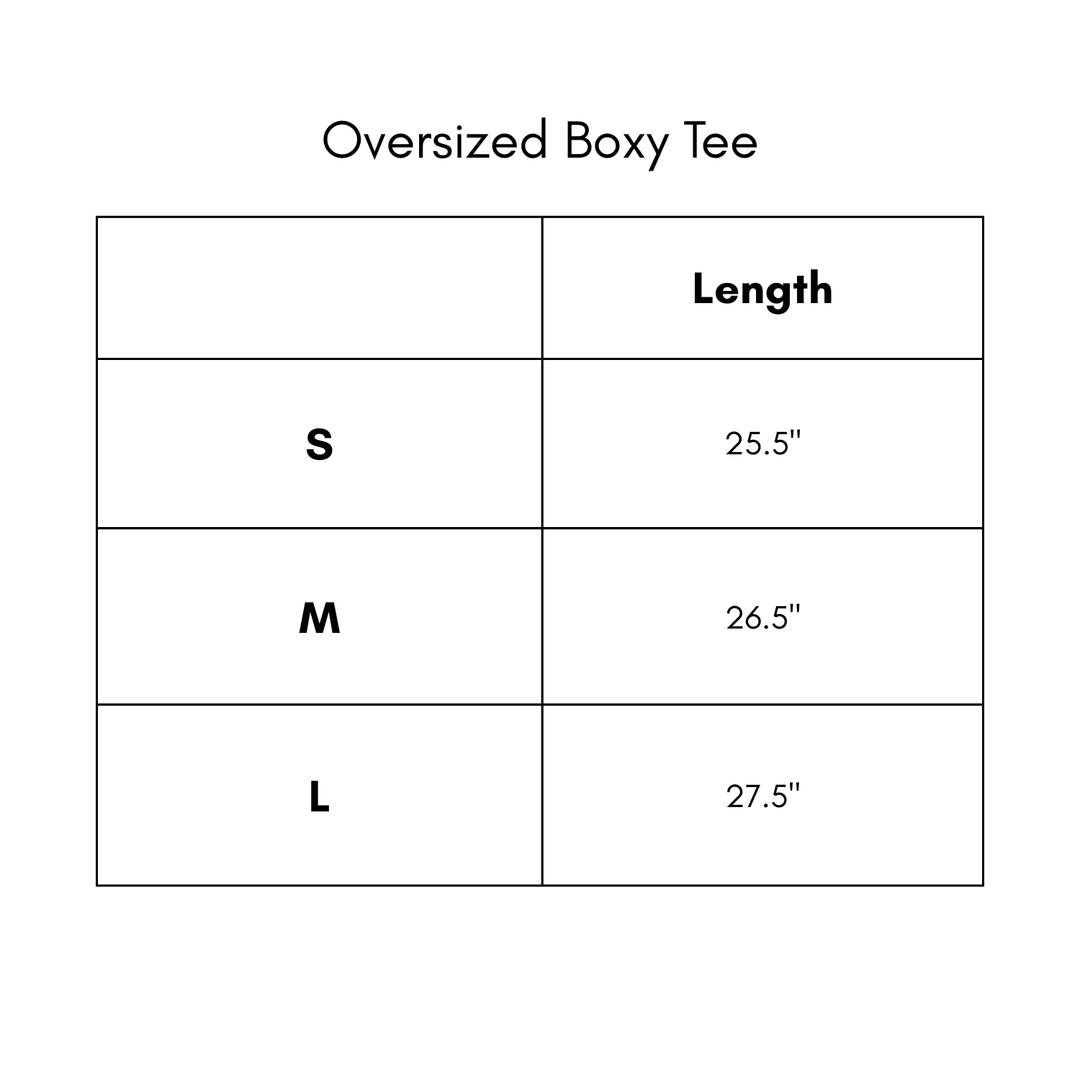 Oversized Boxy Tee - Champagne