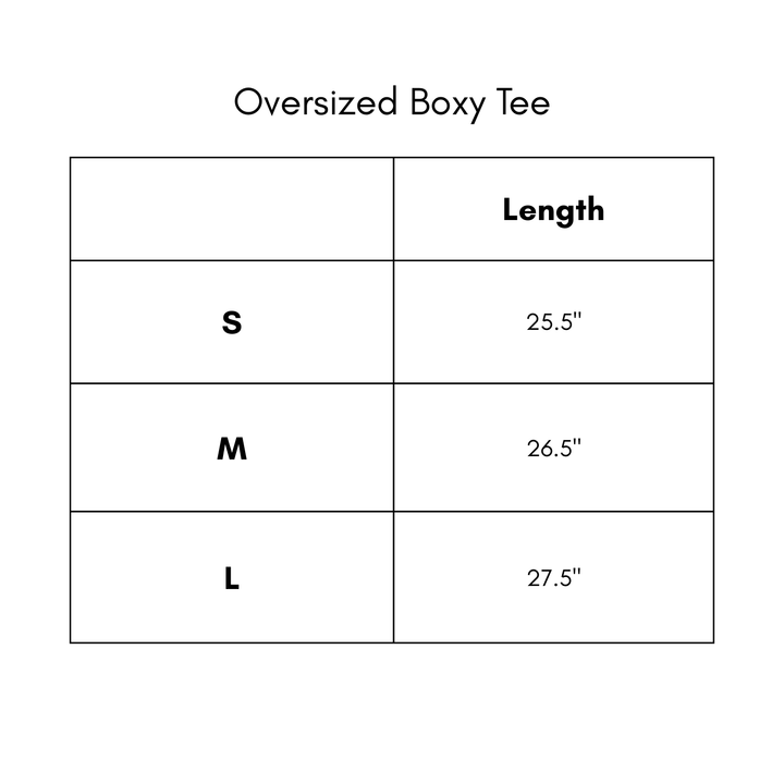 Oversized Boxy Tee - Champagne