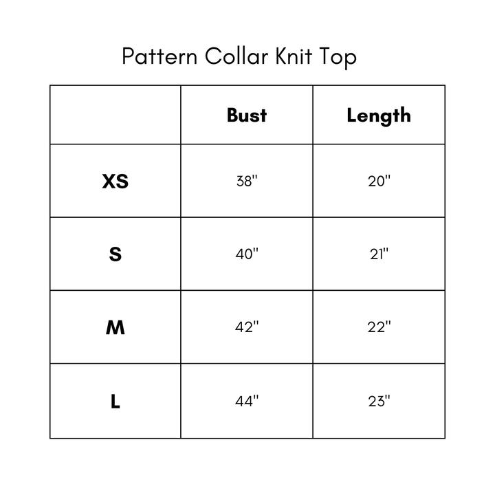 Pattern Collar Knit Top - Camel