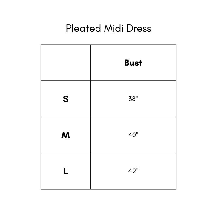 Pleated Midi Dress - Sky