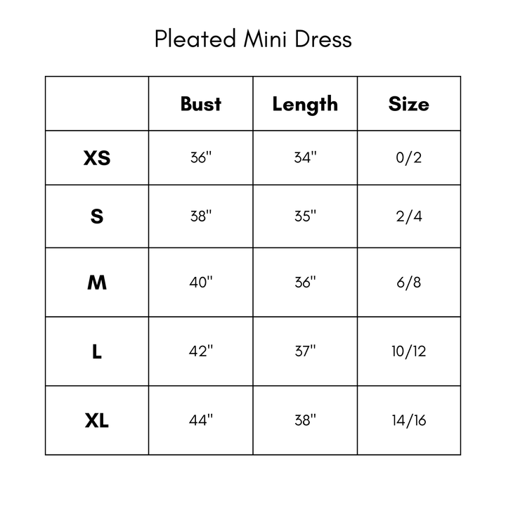 Pleated Printed Mini Dress - Blue