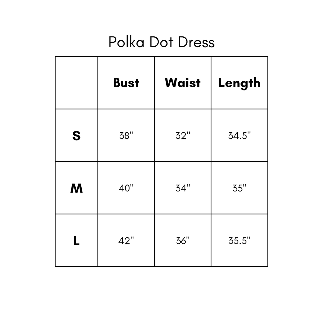 Polka Dot Dress - Black
