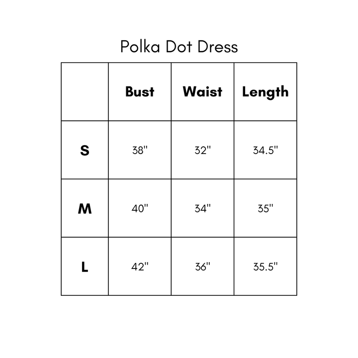Polka Dot Dress - Black