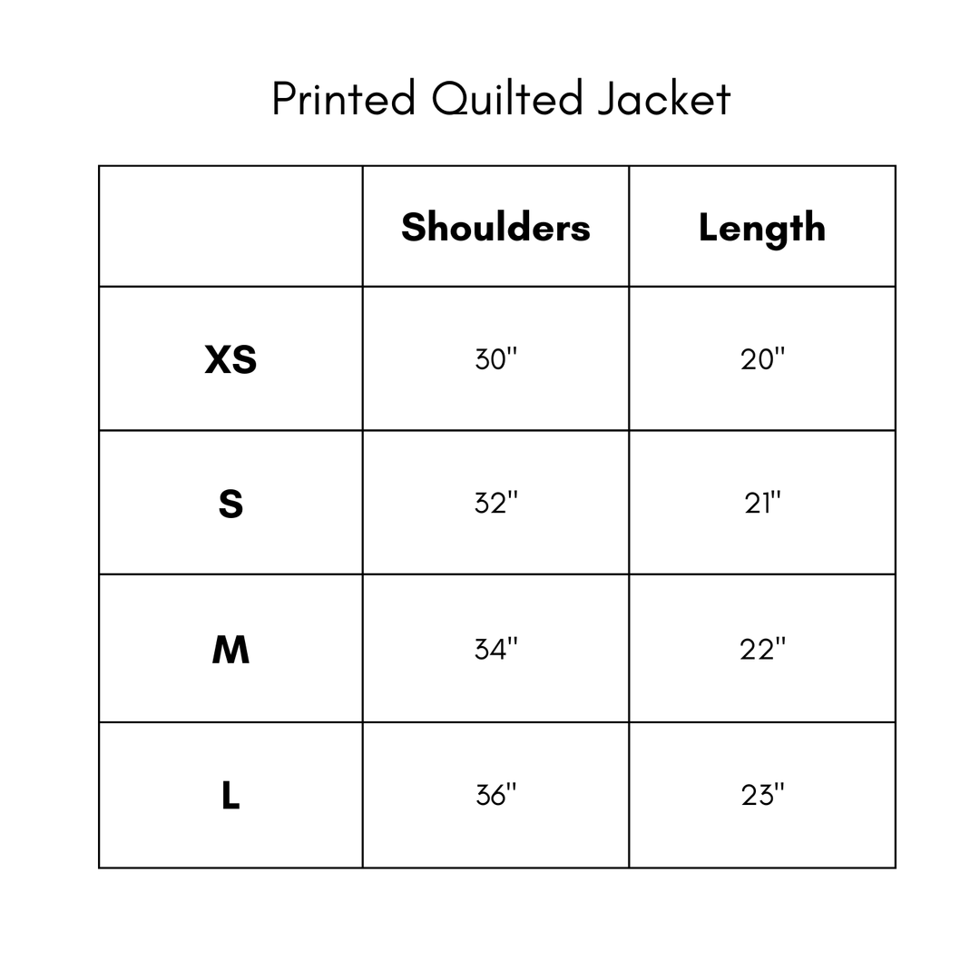 Printed Quilted Jacket