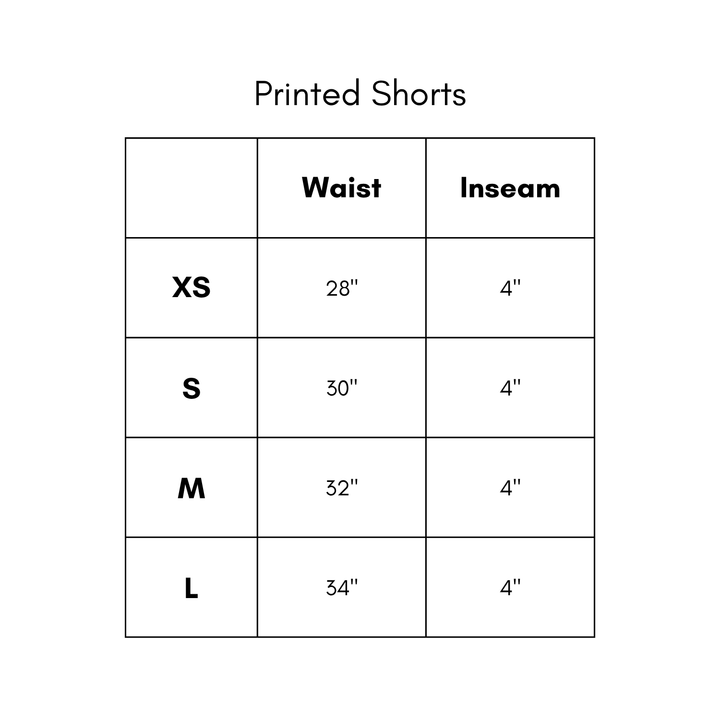 Printed Shorts - Navy