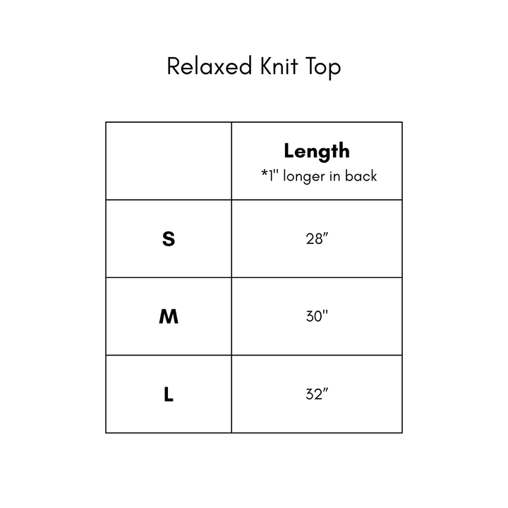Relaxed Knit Top - Off White