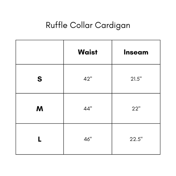 Ruffle Collar Cardigan - Gray