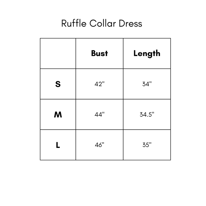 Ruffle Collar Textured Dress - White