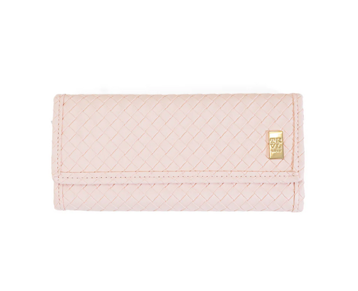 Luxe Jewelry Wallet - Woven Shell