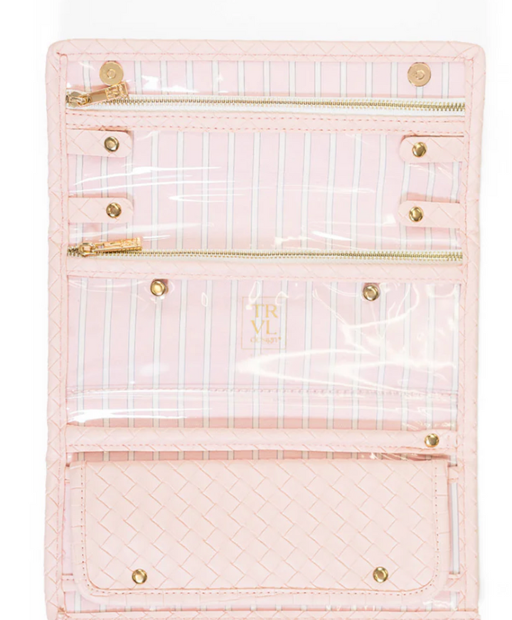 Luxe Jewelry Wallet - Woven Shell