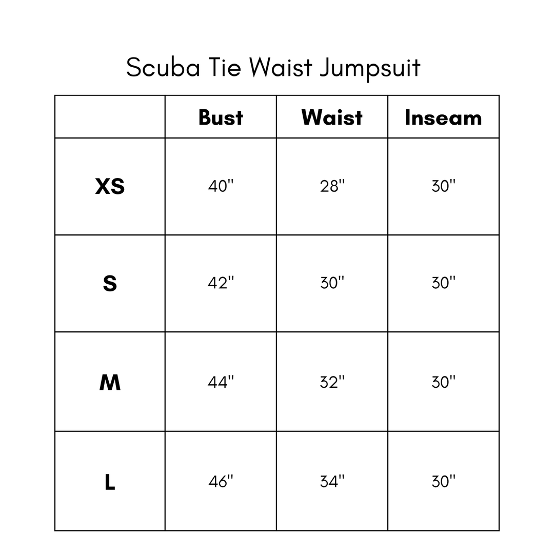 Scuba Tie Waist Jumpsuit - Heather Gray