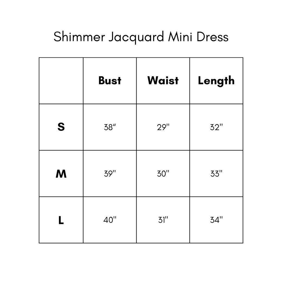 Shimmer Jacquard Mini Dress - Blue