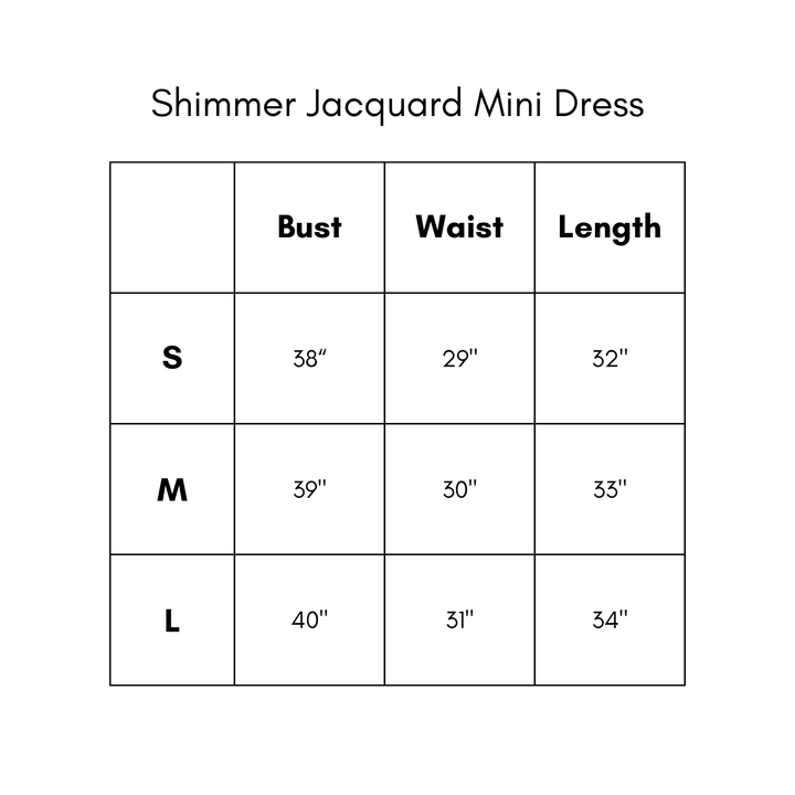 Shimmer Jacquard Mini Dress - Blue
