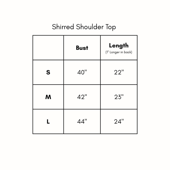 Shirred Shoulder Top - Cocoa