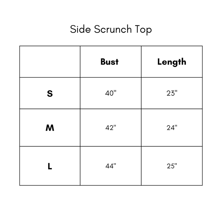 Side Ruched Top - Sage