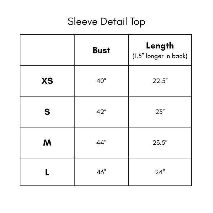 Sleeve Detail Top - Yellow