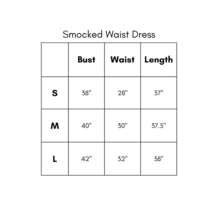 Smocked Waist Dress - Mustard