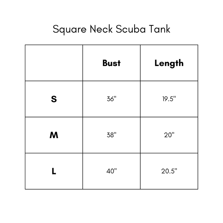 Square Neck Scuba Tank - Cloud