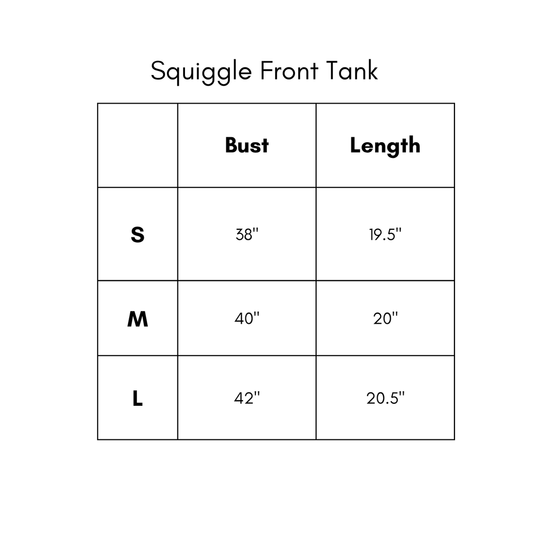 Squiggle Front Tank - Green