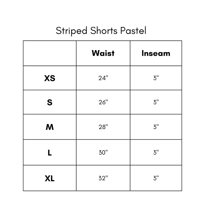 Striped Shorts - Pastel