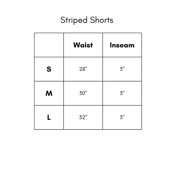 Striped Shorts - Punch/Coral