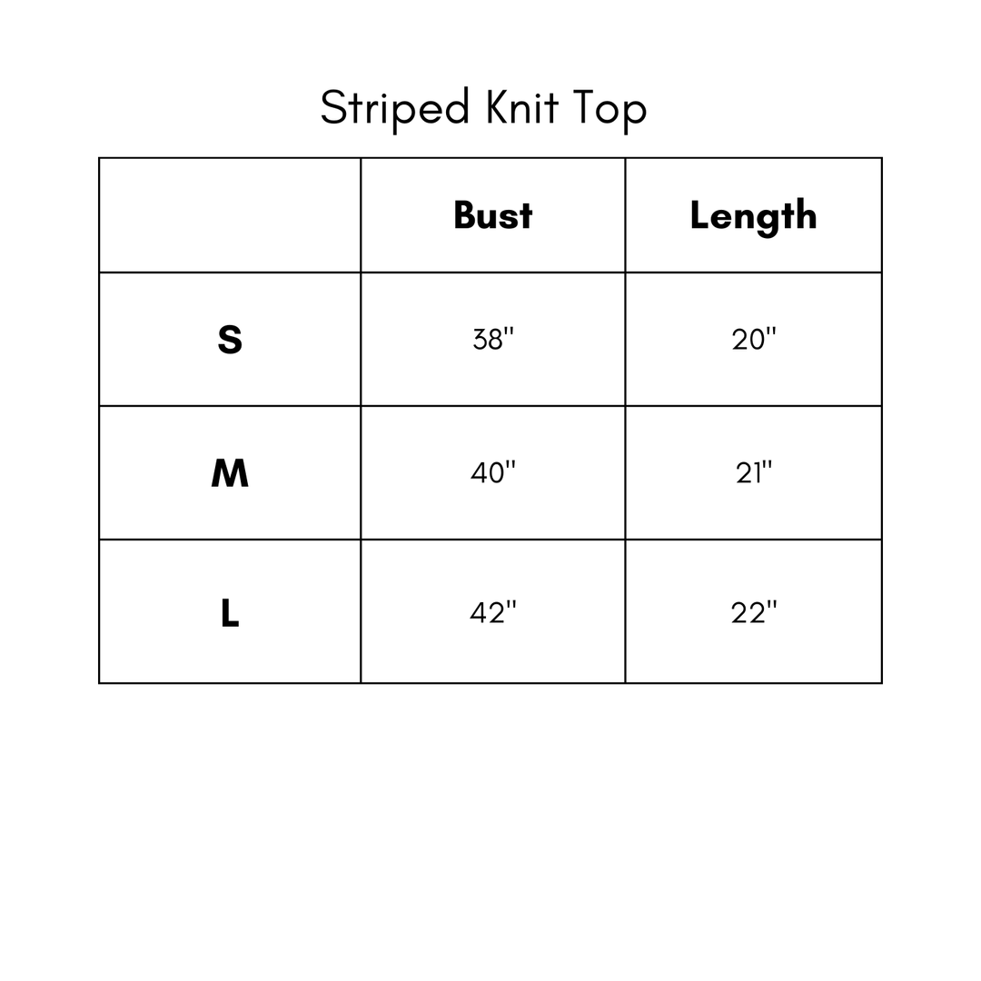 Striped Knit Top - Green