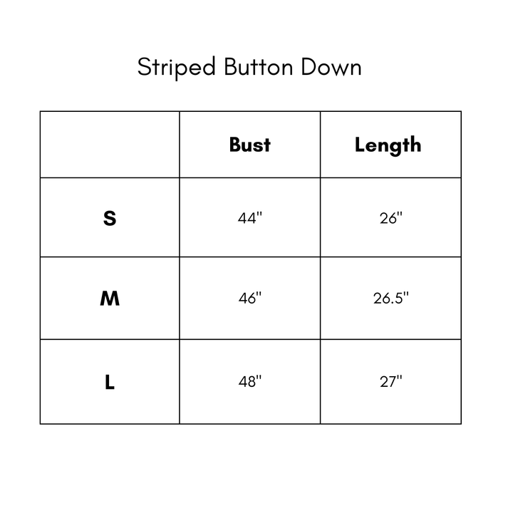 Striped Button Down - Indigo