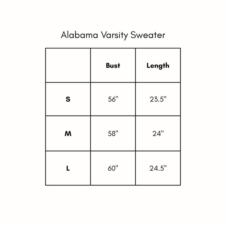 Alabama Varsity Sweater