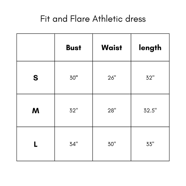 Fit & Flare Athletic Dress - Black