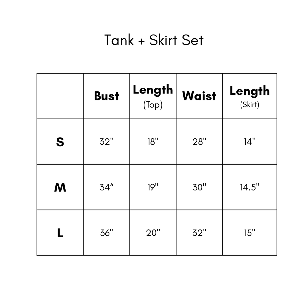 Tank + Skirt Set - Yellow