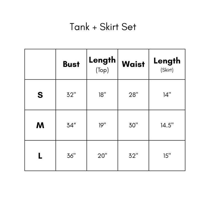 Tank + Skirt Set - Yellow