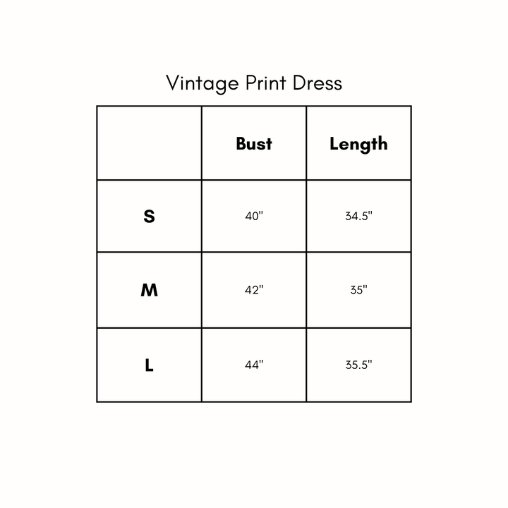 Vintage Print Dress - Camel