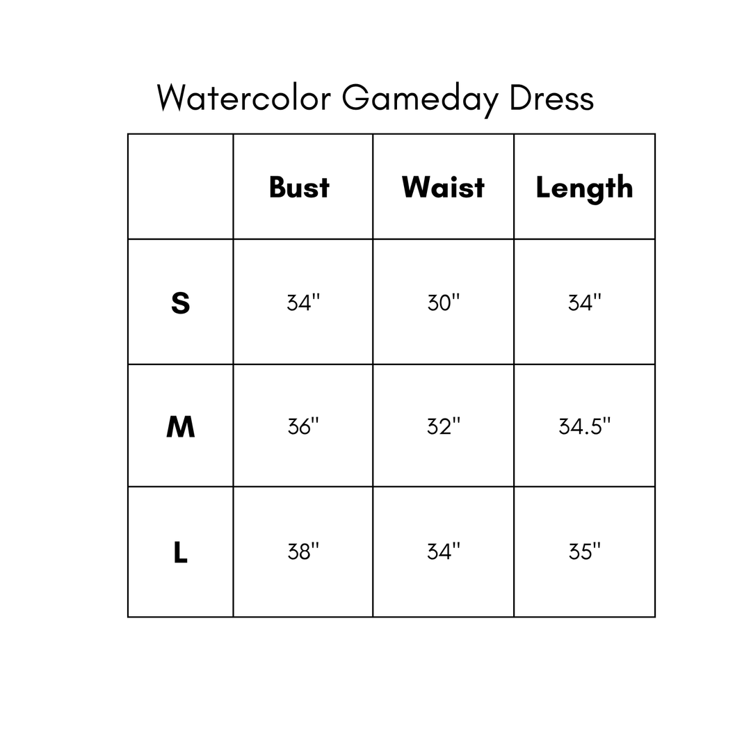 Watercolor Gameday Dress