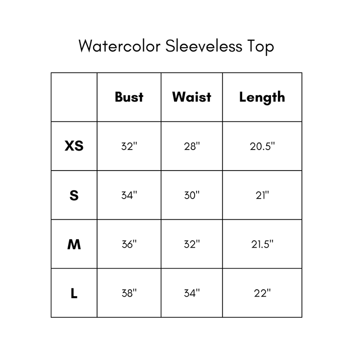 Watercolor Sleeveless Top