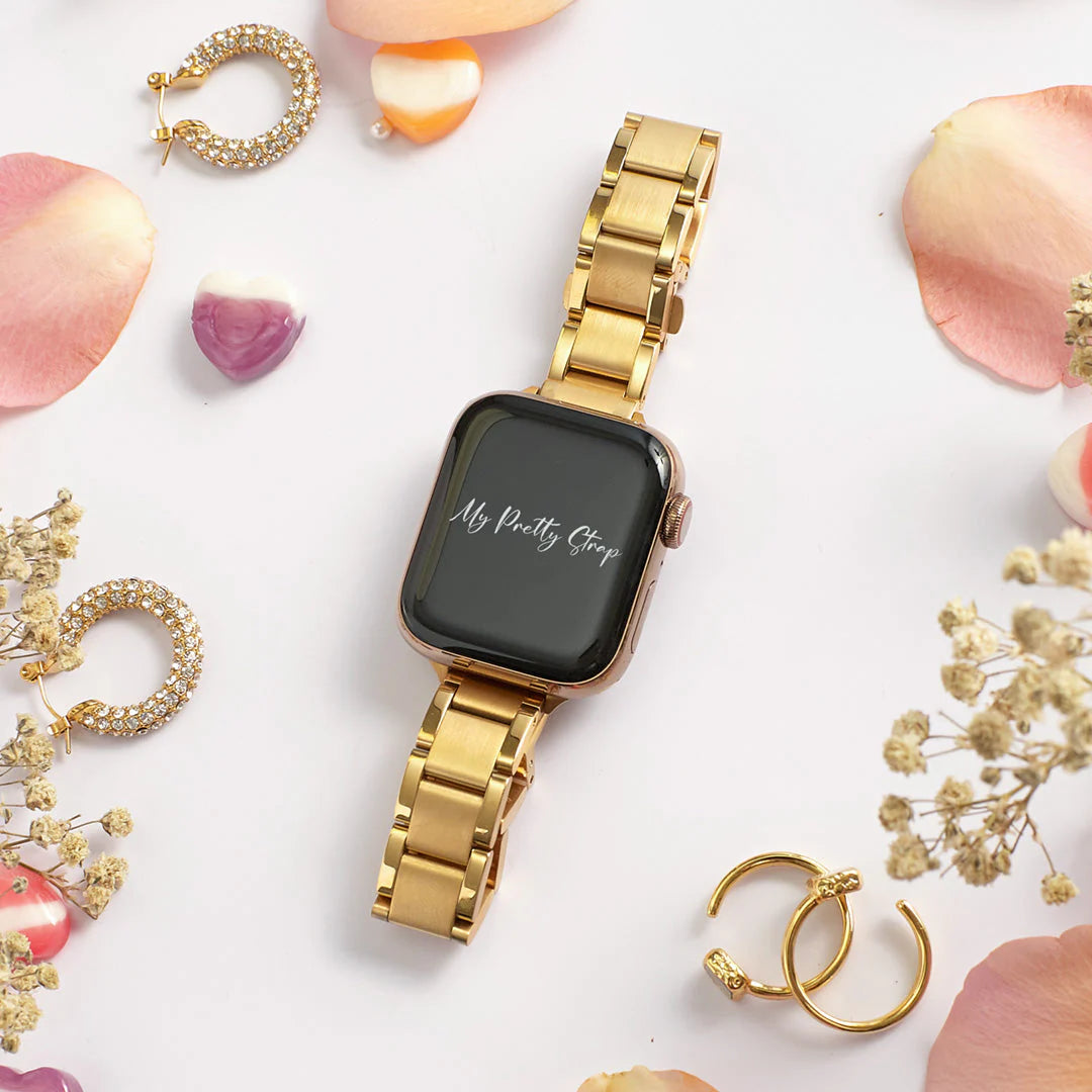 Slim Glazé Apple Watch Strap - Gold