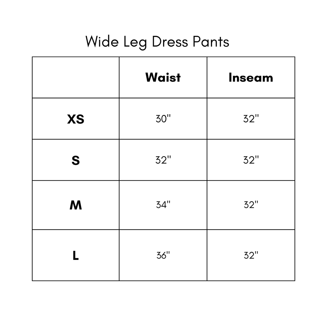 Wide Leg Dress Pants - Espresso