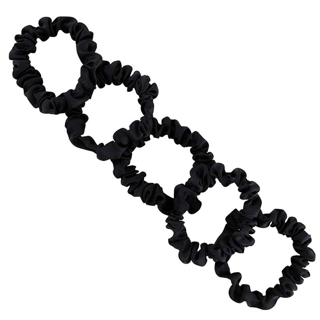 Satin Scrunchies Jar - Black