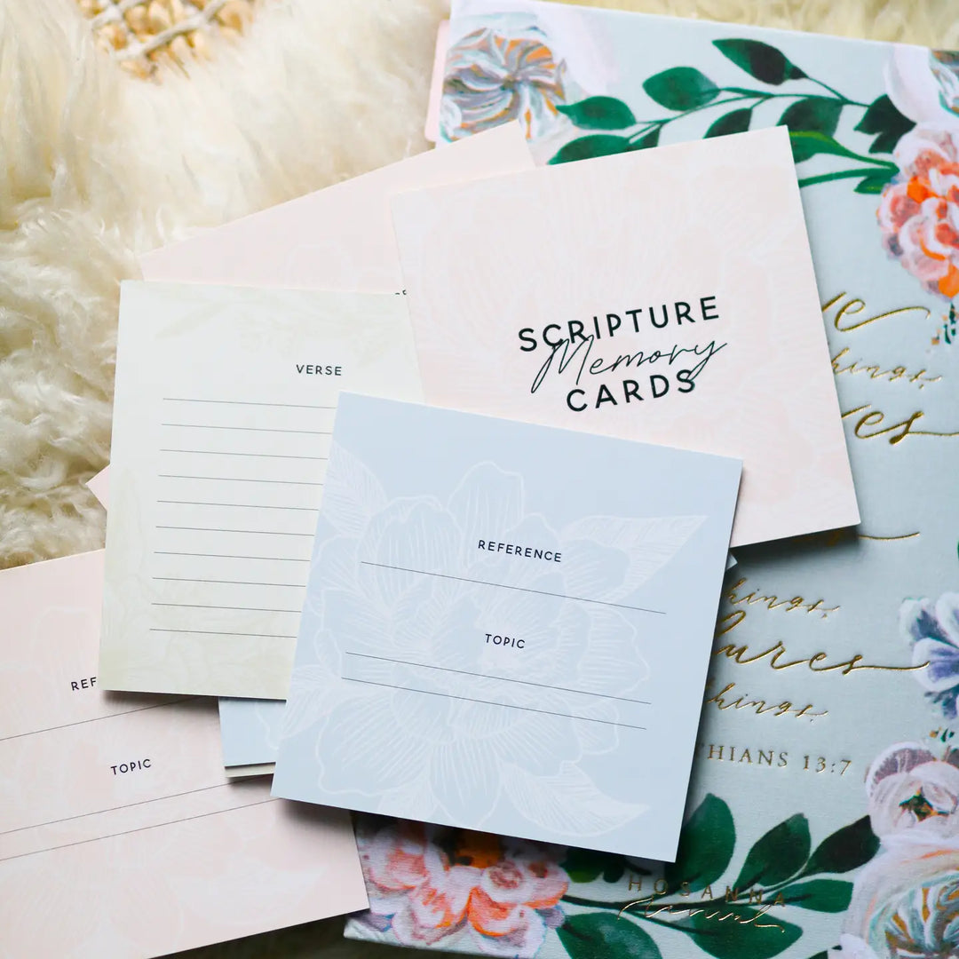 Scripture Memory Cards | Pastel Floral