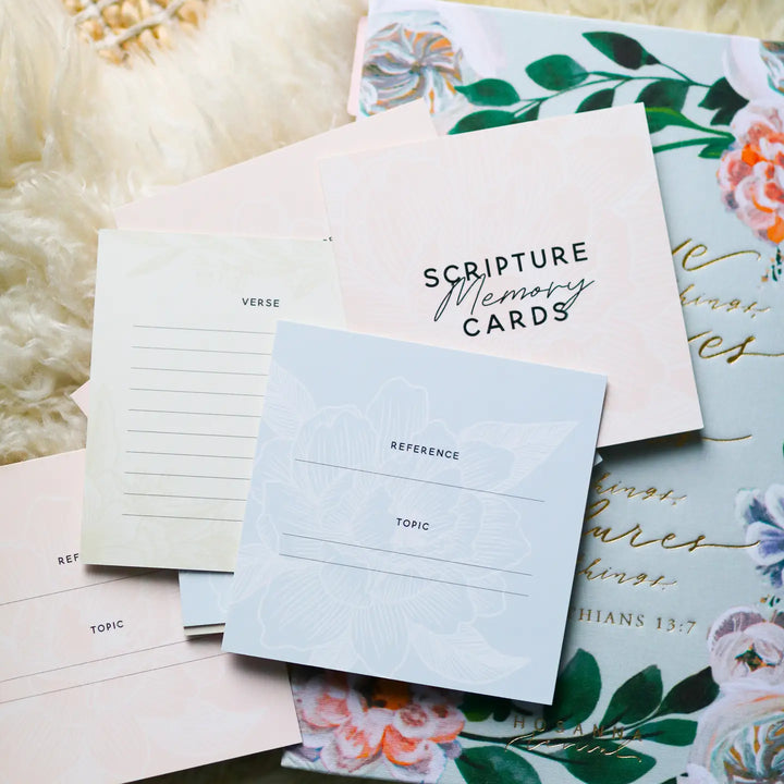 Scripture Memory Cards | Pastel Floral