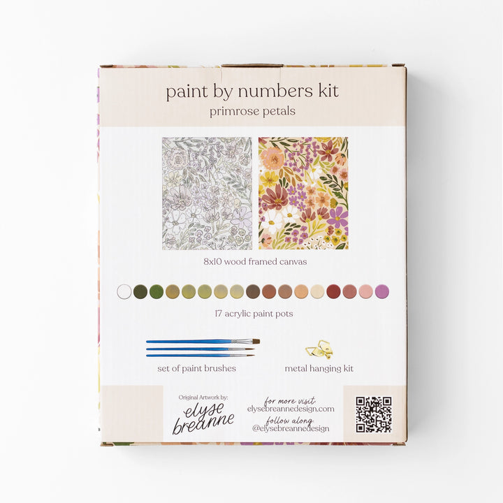 Paint By Number Kit - Primrose Petals