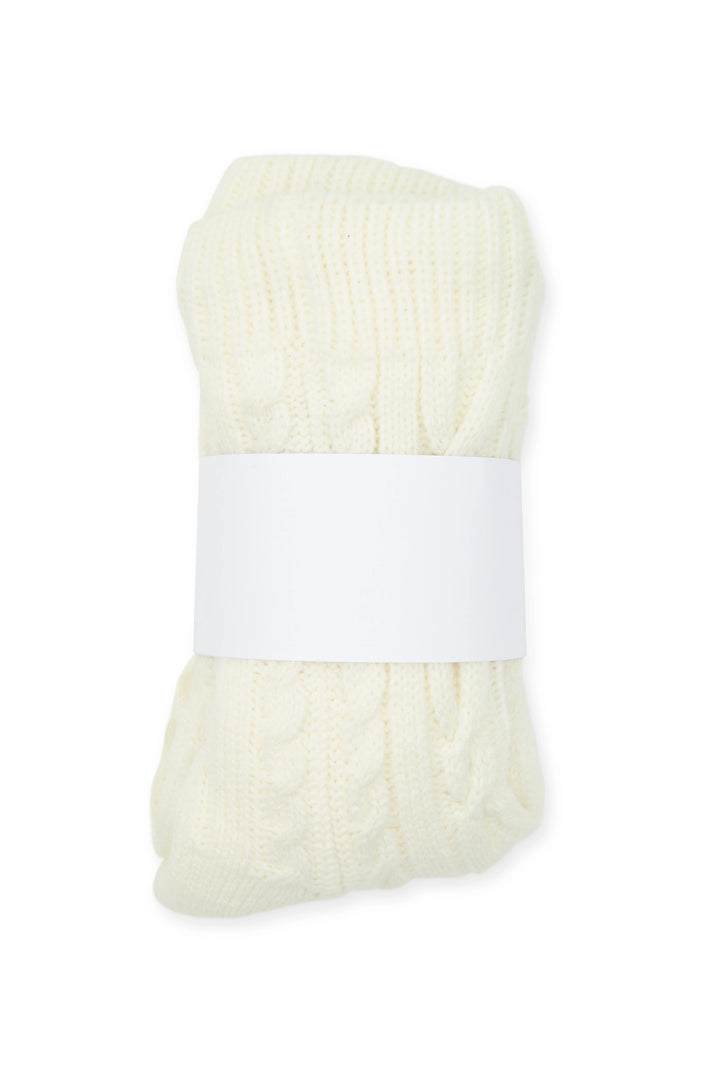 Cozy Sherpa Lined Cable Knit Slipper Socks