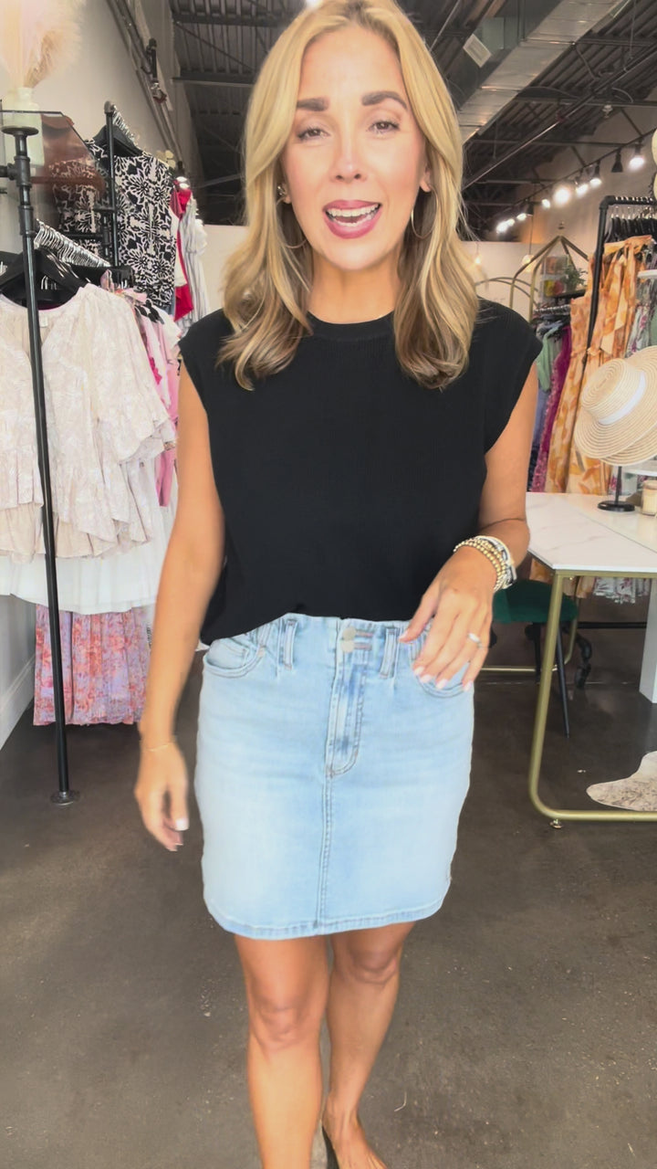 Dear John Quinn Denim Skirt