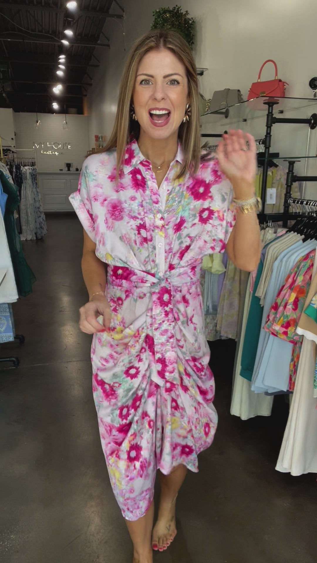 Steve Madden Tori Dress - Pink Hydrangea
