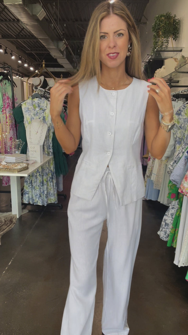 Steve Madden Venetia Pant - White