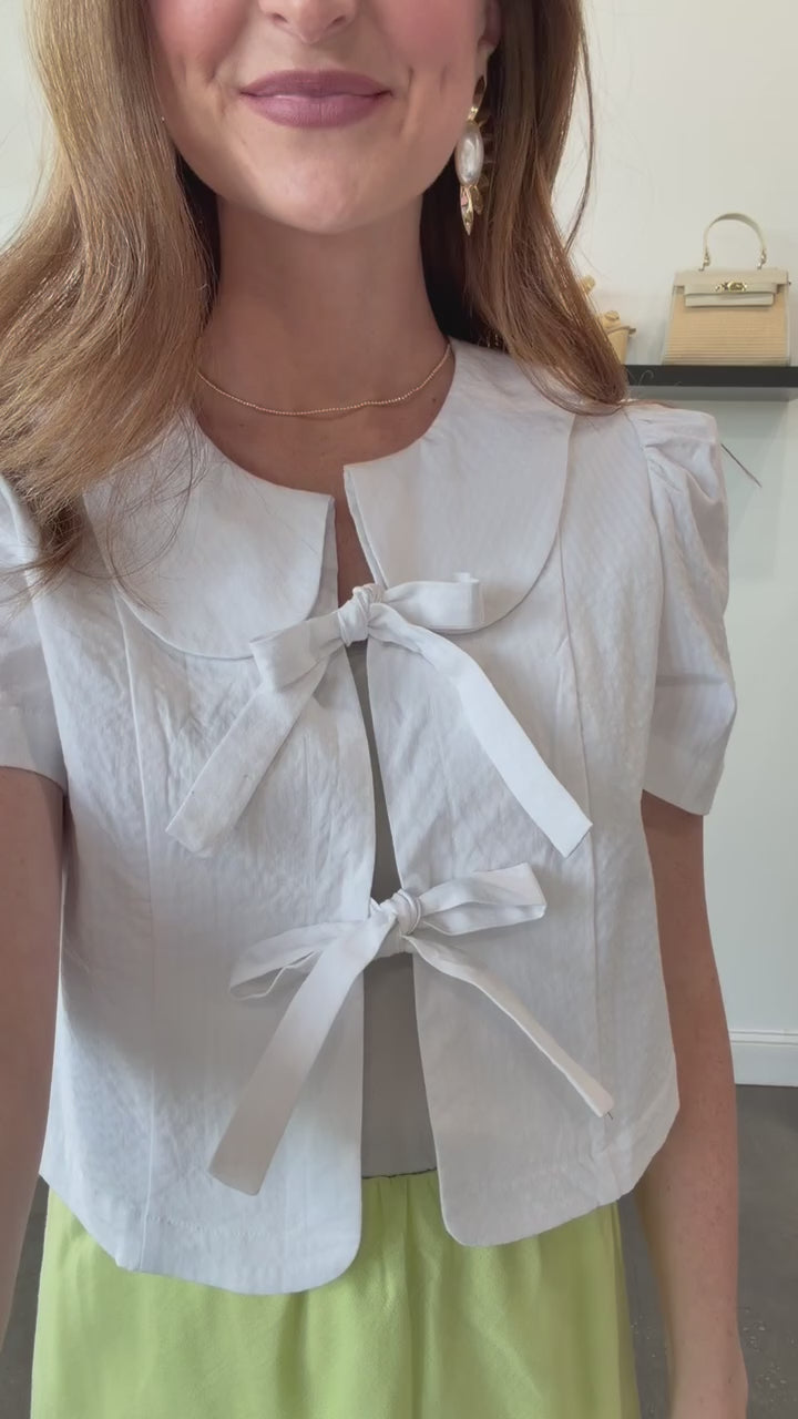 Steve Madden Barrette Top - White