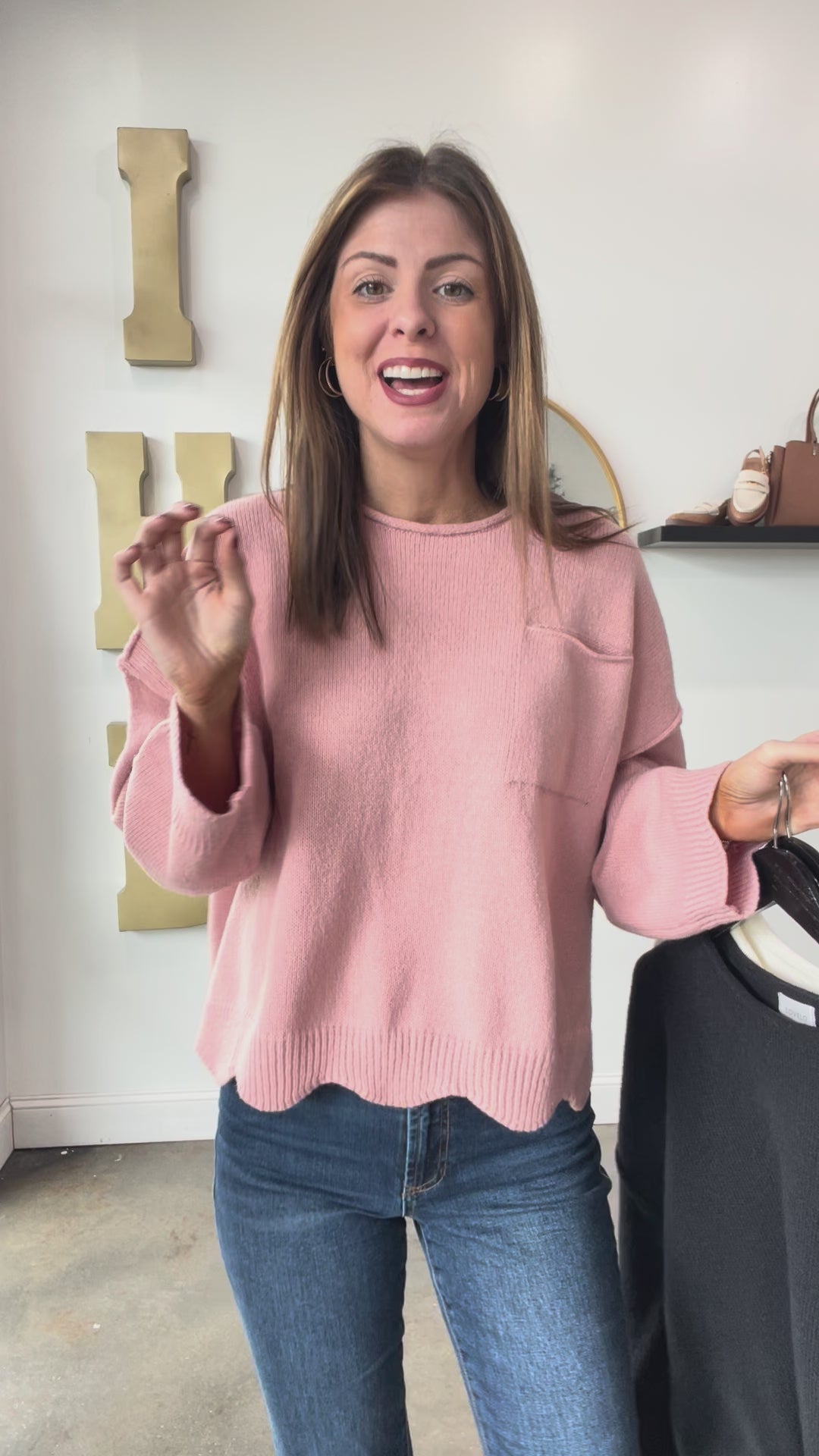 Front Pocket Sweater - Ivory