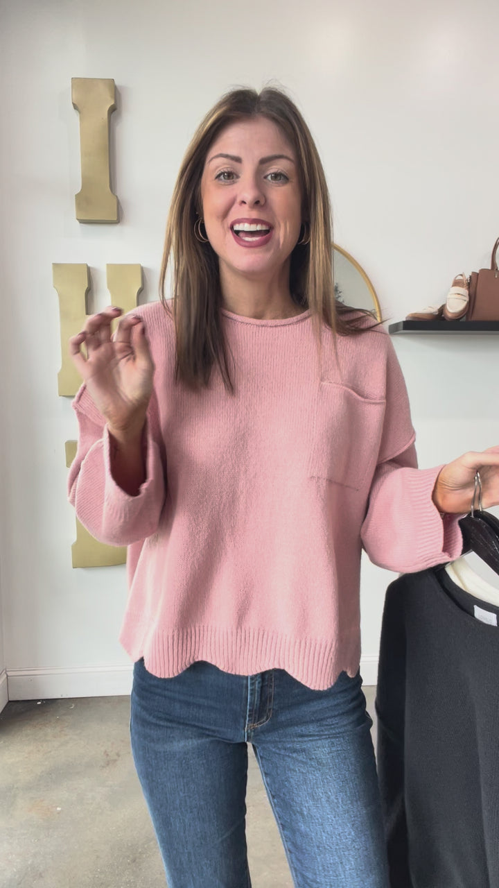 Front Pocket Sweater - Ivory