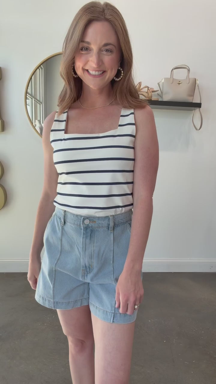 Denim Shorts - Blue
